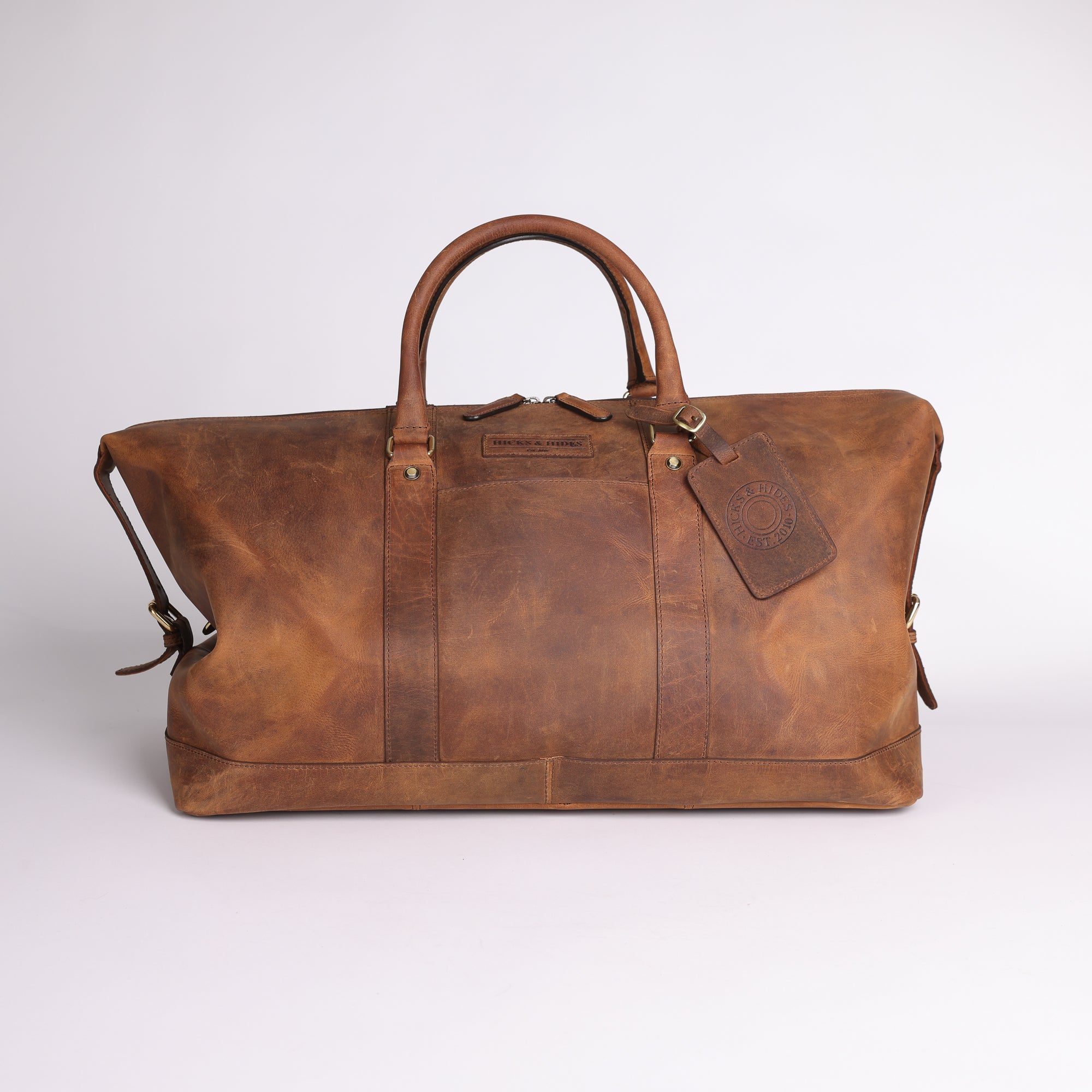 Mens leather travel bags uk sale