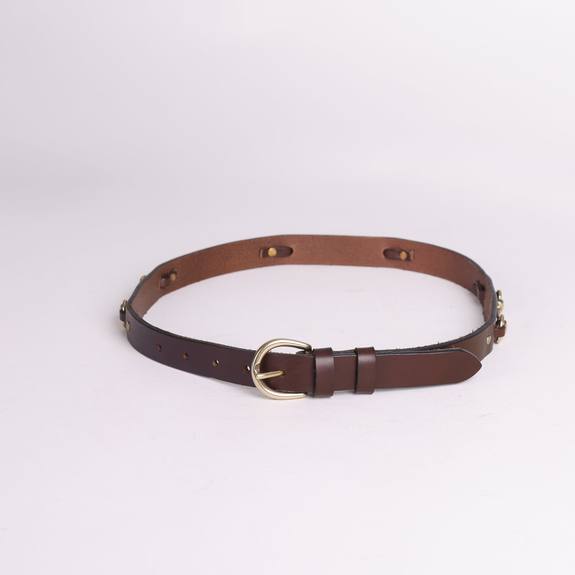 Ascot Collar - Brown Leather Hand Made Dog Collar