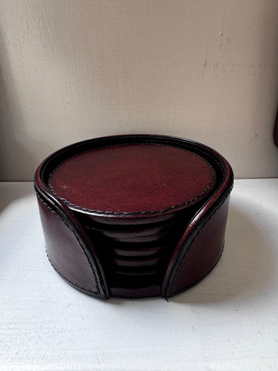 Leather coasters