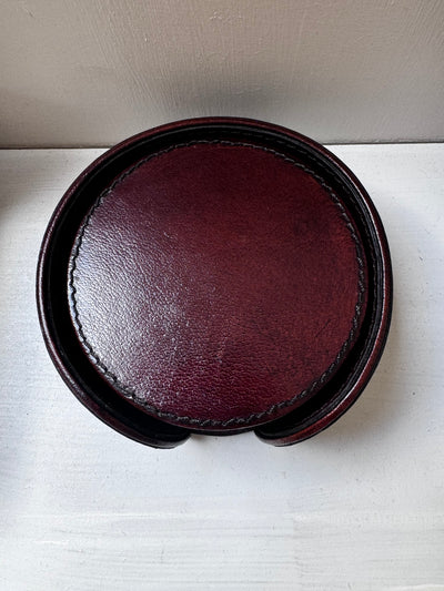 Leather coasters