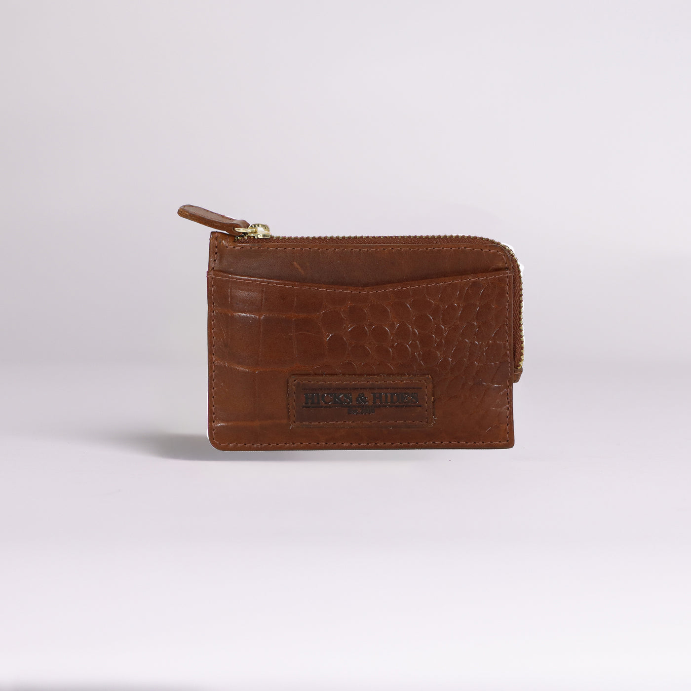 Bibury Coin Purse Cognac Croc