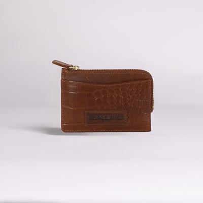 Bibury Coin Purse Cognac Croc