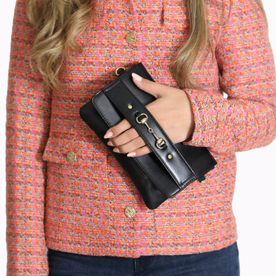 Malmesbury Bit Clutch Bag Black