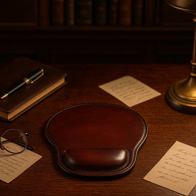 Leather Mouse Pad Chestnut