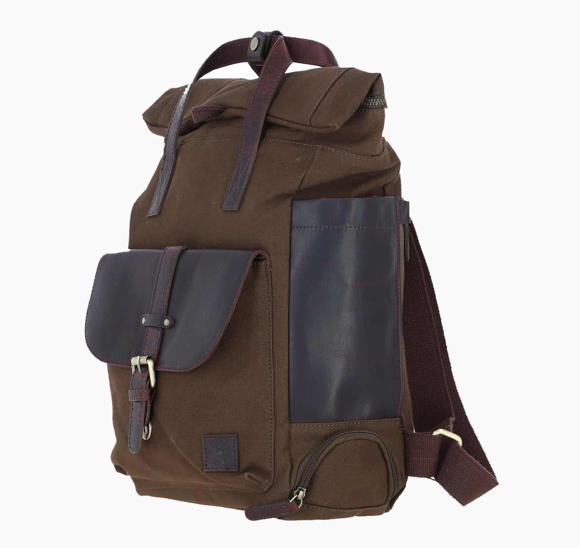 Canvas & Leather Backpack