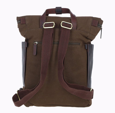Canvas & Leather Backpack