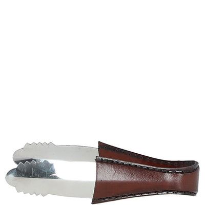 Leather Handled Ice Tong