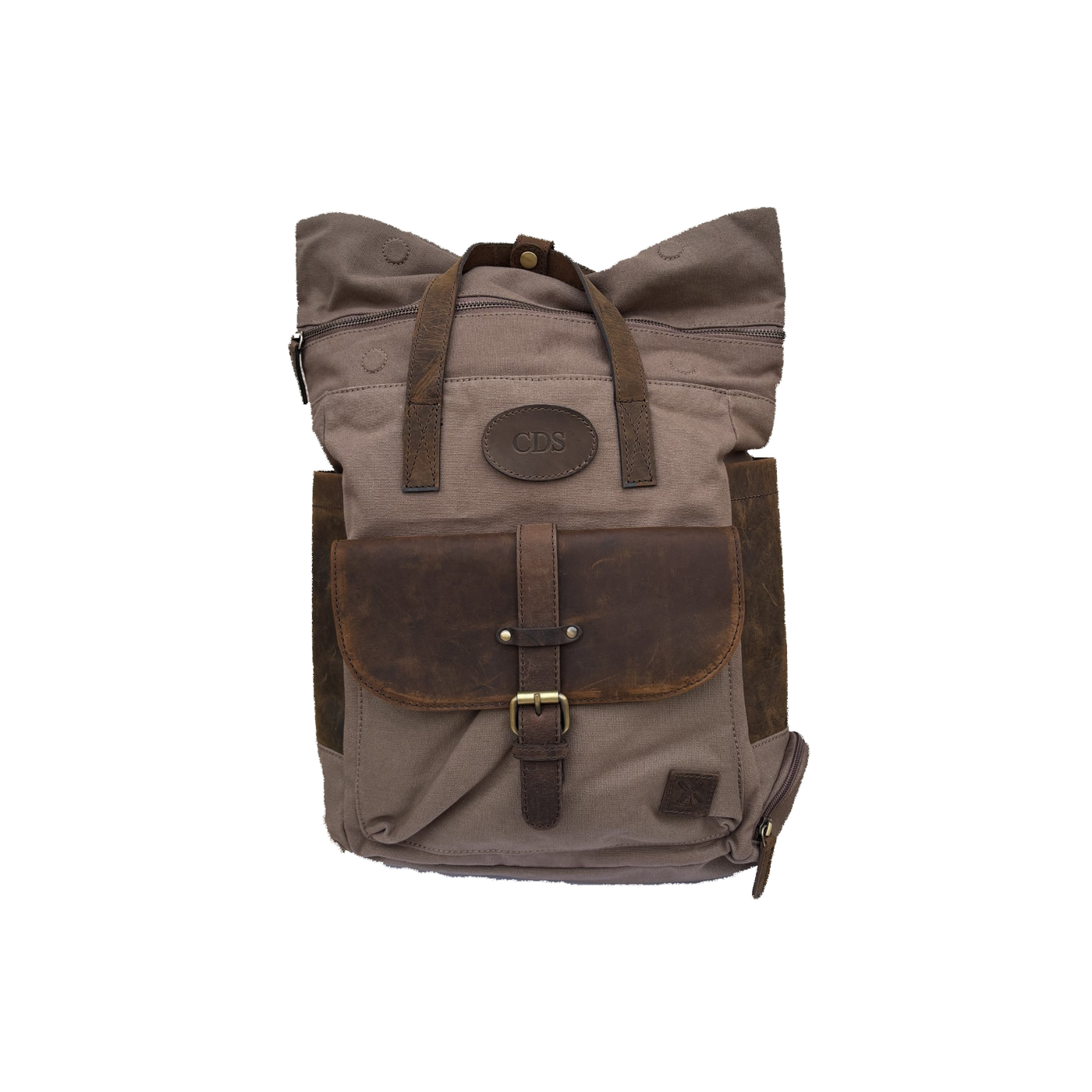 Canvas & Leather Backpack