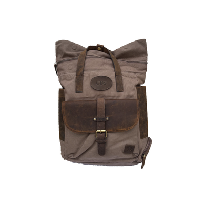 Canvas & Leather Backpack