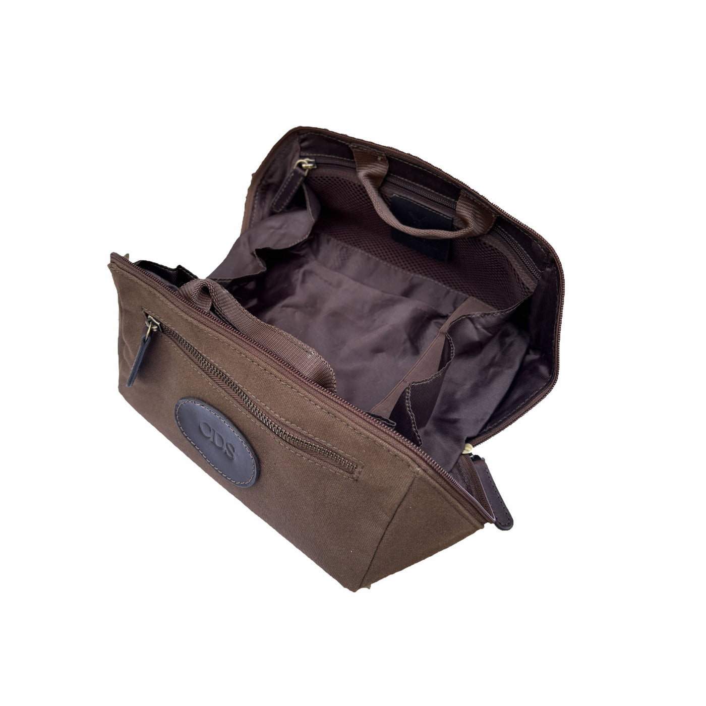 Canvas & Leather Wash Bag