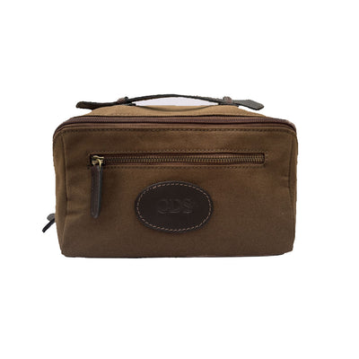 Canvas & Leather Wash Bag
