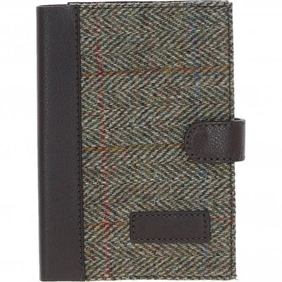 A6 Leather & Harris Tweed Notebook