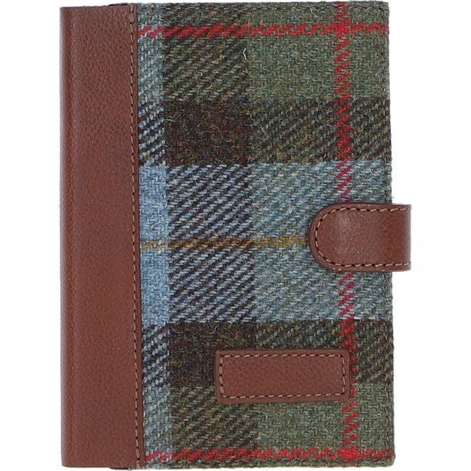 A6 Leather & Harris Tweed Notebook