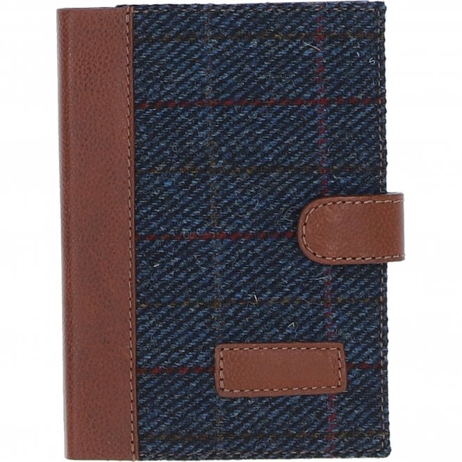 A6 Leather & Harris Tweed Notebook