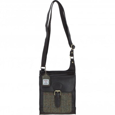 Leather & Harris Tweed Crossbody Bag