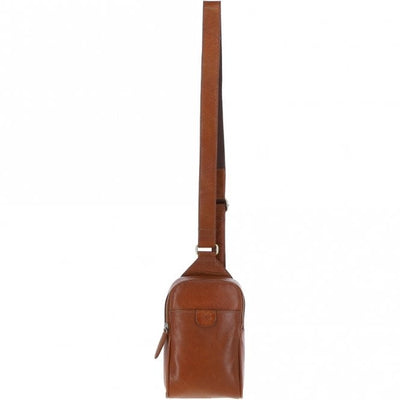 Three Pocket Leather Sling Bag