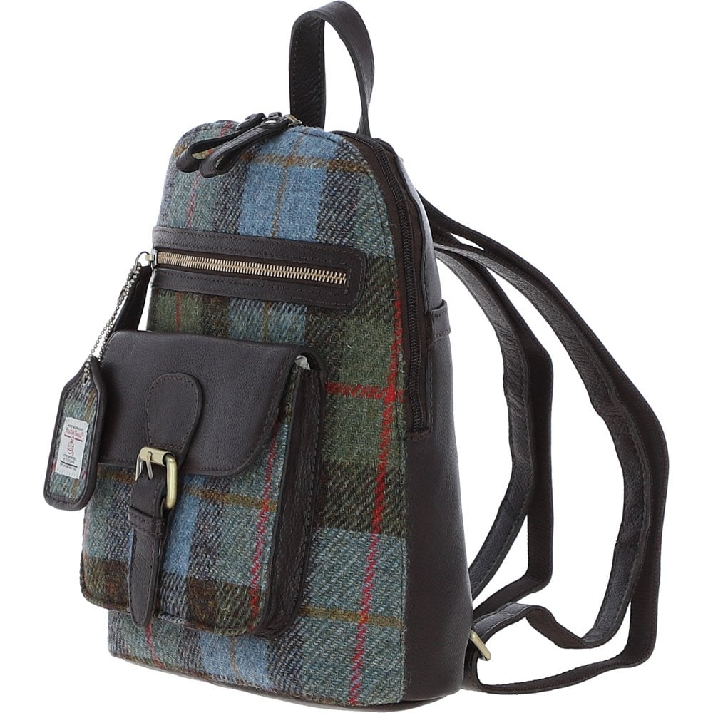 Leather & Harris Tweed Backpack