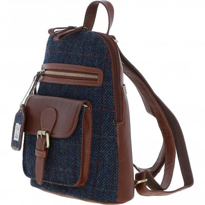 Leather & Harris Tweed Backpack