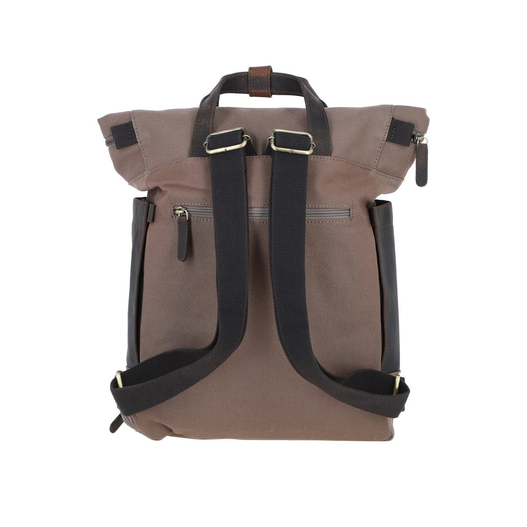 Canvas & Leather Rucksack Grey – Hicks and Hides
