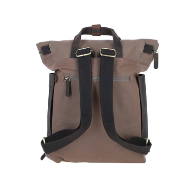 Canvas & Leather Backpack
