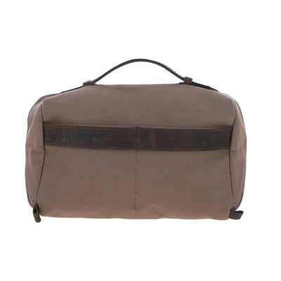 Canvas & Leather Wash Bag